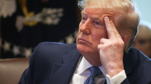 El Presidente estadounidense, Donald Trump, durante una reunión de gabinete en la Casa Blanca. / Reuters