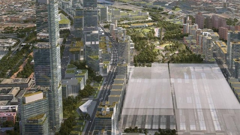 Imagen del diseño del proyecto urbanístico Madrid Nuevo Norte. E.P.