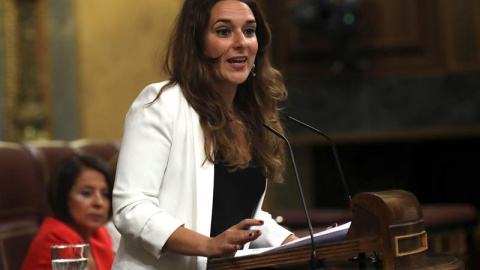 La portavoz de Unidas Podemos en el Congreso, Noelia Vera. - EFE