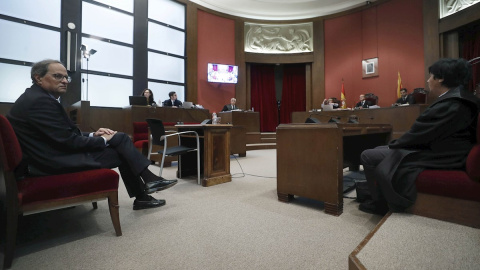 18/11/2019.- El presidente de la Generalitat, Quim Torra, en el TSJCat. / EFE