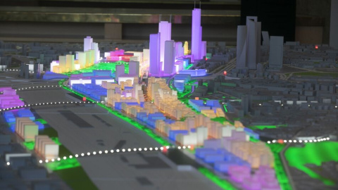 Maqueta del proyecto Madrid Nuevo Norte, lo que anteriormente se conocía como Operación Chamartín, uno de los mayores proyectos urbanísticos de Europa. E.P.