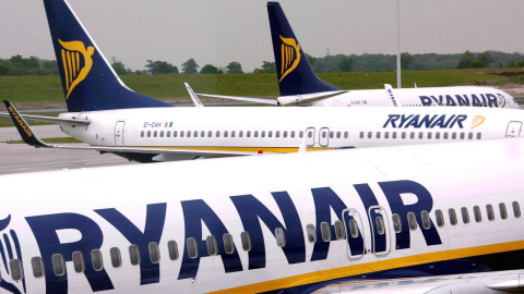 Aviones de Ryanair. EFE/Archivo