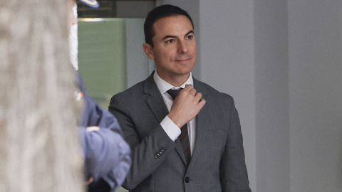 Juan Lobato, a la salida del Tribunal Supremo, en una foto de archivo. Juan Lobato, a la salida del Tribunal Supremo, en una foto de archivo.