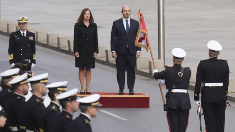 El presidente del Senado, Pedro Rollán (c-d), y la presidenta del Congreso, Francina Armengol (c-i), durante la celebración del Día de la Constitución en el Congreso de los Diputados en Madrid El presidente del Senado, Pedro Rollán (c-d), y la presidenta del Congreso, Francina Armengol (c-i), durante la celebración del Día de la Constitución en el Congreso de los Diputados en Madrid