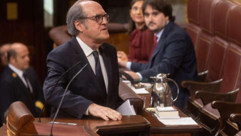 El defensor del pueblo, Ángel Gabilondo, antes de intervenir en la sesión plenaria en el Congreso de los Diputados, a 21 de noviembre de 2024, en Madrid. El defensor del pueblo, Ángel Gabilondo, antes de intervenir en la sesión plenaria en el Congreso de los Diputados, a 21 de noviembre de 2024, en Madrid.