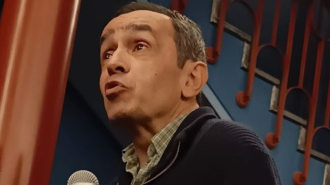 El historiador Benito Bermejo, durante una ponencia. El historiador Benito Bermejo, durante una ponencia.