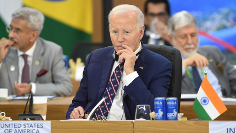 El presidente de Estados Unidos, Joe Biden, participa en una sesión plenaria de la cumbre del G20 en Río de Janeiro, Brasil El presidente de Estados Unidos, Joe Biden, participa en una sesión plenaria de la cumbre del G20 en Río de Janeiro, Brasil