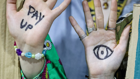 COP29 manifestantes COP29 manifestantes