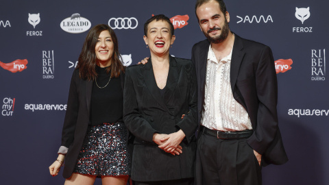 La periodista María Guerra (c) posa en la alfombra roja de la gala de entrega de la undécima edición de los Premios Feroz que entrega la Asociación de Informadores Cinematográficos de España (AICE), celebrada este viernes en el Palacio de V La periodista María Guerra (c) posa en la alfombra roja de la gala de entrega de la undécima edición de los Premios Feroz que entrega la Asociación de Informadores Cinematográficos de España (AICE), celebrada este viernes en el Palacio de V