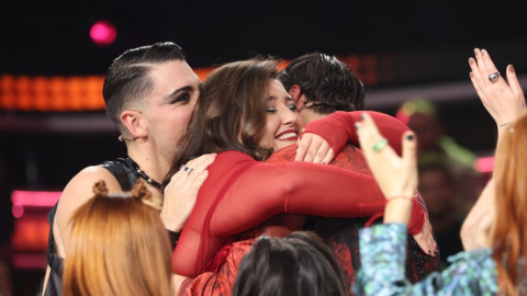 Imagen destacada (8) Bea celebrando ser la 'Nómada favorita' en la gala 3 de OT 2023. Foto: Prime Video.