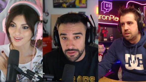 Cristinini, Illojuan y Auronplay. Foto: Twitch.