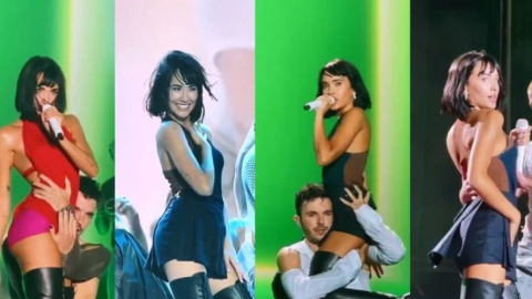 Imagen destacada (1) Aitana bailando durante su gira 'Alpha Tour'.