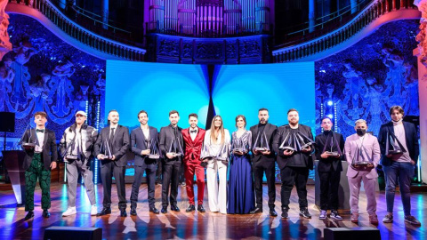 Imagen destacada (3) Streamers premiados en la primera gala de los Esland, premios organizados por el streamer TheGrefg. Foto: Web Premios Esland.