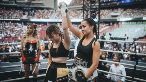 Rivers vs La Rivers, en La Velada del Año 3. Foto: Kosmos Rivers vs La Rivers, en La Velada del Año 3. Foto: Kosmos