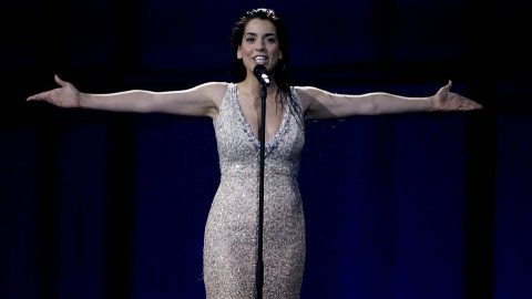 Ruth Lorenzo, durante su actuación en Eurovisión 2015. Ruth Lorenzo, durante su actuación en Eurovisión 2015.