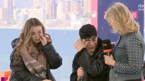 Imagen destacada Aritz Arén y Twin Melody tras sus declaraciones sobre el 'hate' en Benidorm Fest. Fuente: RTVE.