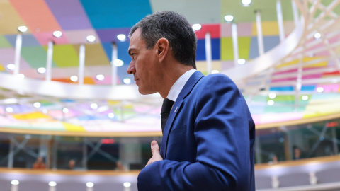 El presidente del Gobierno, Pedro Sánchez, a su llegada a Bruselas para participar en el Consejo Europeo. El presidente del Gobierno, Pedro Sánchez, a su llegada a Bruselas para participar en el Consejo Europeo.