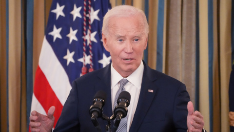 Biden El presidente de Estados Unidos, Joe Biden, habla en la Casa Blanca, el 2 de enero de 2025.