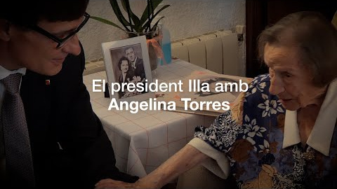 Conversa amb Angelina Torres, que amb 111 anys és la persona més gran de Catalunya. Una trobada amb el president de la Generalitat de Catalunya, Salvador Illa.

