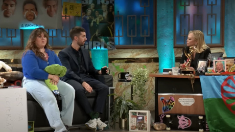 Lalachus, David Broncano y Belén Esteban en 'La Revuelta', a 7 de enero de 2025. Lalachus, David Broncano y Belén Esteban en 'La Revuelta', a 7 de enero de 2025.