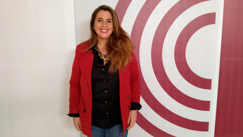 Candela López - seu Comuns - 09/01/2025 Candela López, a la seu nacional dels Comuns.