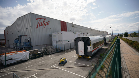Fachada de la planta de Talgo en Rivabellosa (Álava). Fachada de la planta de Talgo en Rivabellosa (Álava).