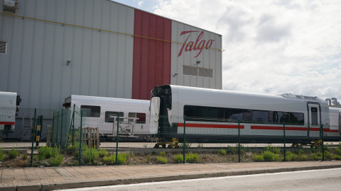 Fachada de la planta de Talgo en Rivabellosa (Álava). Fachada de la planta de Talgo en Rivabellosa (Álava).