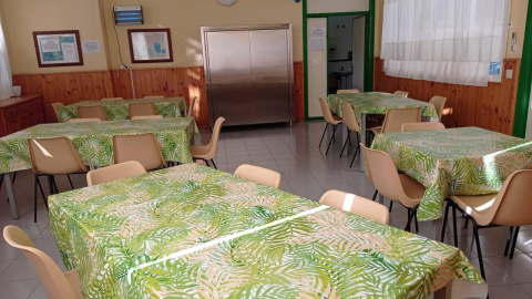 COMUNIDAD TERAPÉUTICA MIJAS Comedor de la comunidad terapéutica para mujeres con adicciones de la Junta de Andalucía en Mijas.