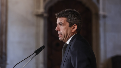 El presidente de la Generalitat Valenciana, Carlos Mazón, ofrece una rueda de prensa, en el Palau de la Generalitat, a 10 de enero de 2025 El presidente de la Generalitat Valenciana, Carlos Mazón, ofrece una rueda de prensa, en el Palau de la Generalitat, a 10 de enero de 2025.