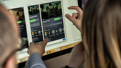 Oficinas de Filmin Oficinas de Filmin en Barcelona, plataforma de contenidos audiovisuales.