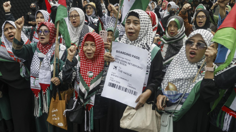 a0204111663e0872c4d4f7bd9b72183870856224 Una marcha solidaria con el pueblo palestino en Indonesia.