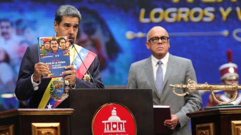 , Nicolás Maduro, durante un acto de gobierno, en Caracas (Venezuela)