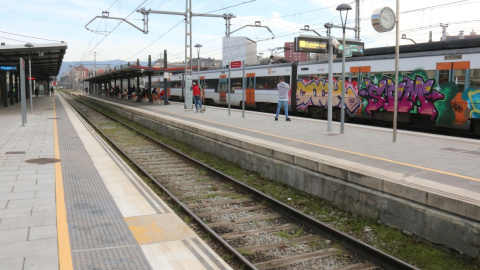 R3 Rodalies a Granollers Centre - 22/04/2022 Tren de la línia R3 de Rodalies a l'estació de Granollers Centre, en una imatge d'arxiu.