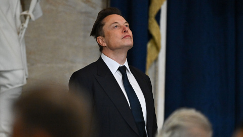 EuropaPress_6466450_january_20_2025_washington_district_of_columbia_usa_washington_dc_january Elon Musk llega antes de la 60.ª ceremonia inaugural en la que Donald Trump prestará juramento como 47.º presidente, en Washington, DC.