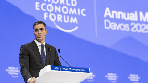 Pedro Sánchez en Davos. Pedro Sánchez en Davos.