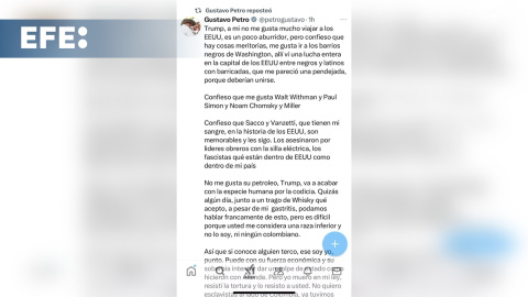 Petro le dice a Trump que no le teme a un golpe de Estado y que las Américas lo apoyarán Petro le dice a Trump que no le teme a un golpe de Estado y que las Américas lo apoyarán
