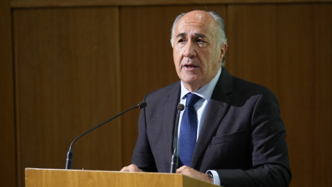 El alcalde de Algeciras, José Ignacio Landaluce interviene en la inauguración del Foro. A 29 de enero de 2025 en Algeciras, Cádiz (Andalucía, España).