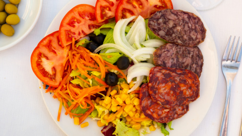 ensalada-catalana Receta de ensalada catalana de embutidos