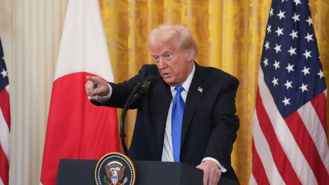 Donald Trum` El presidente de Estados Unidos, Donald Trump.