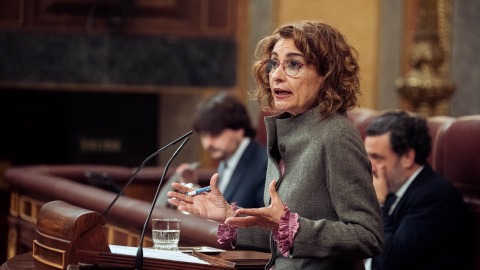 EuropaPress_6469762_vicepresidenta_primera_ministra_hacienda_maria_jesus_montero_interviene La vicepresidenta primera y ministra de Hacienda, María Jesús Montero, en una imagen de archivo.