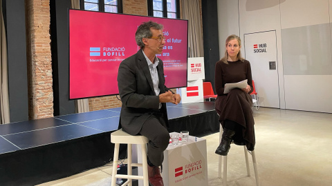 El director de la Fundació Bofill, Ismael Palacín, i l'experta en polítiques contra la segregació, María Segurola El director de la Fundació Bofill, Ismael Palacín, i l'experta en polítiques contra la segregació, María Segurola