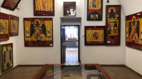 Sala de banderas del Museo Naval de Ferrol. Sala de banderas del Museo Naval de Ferrol.