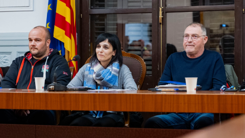 L'alcaldessa de Ripoll, Sílvia Orriols, durant la qüestió de confiança L'alcaldessa de Ripoll, Sílvia Orriols, durant la qüestió de confiança