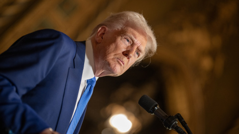 EuropaPress_6528268_handout_18_february_2025_us_palm_beach_us_president_donald_trump_speaks_to Donald Trump. Archivo.