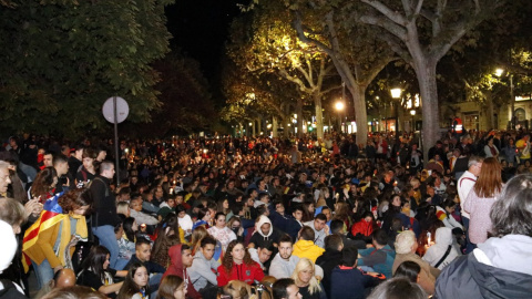 Protesta Lleida sentència judici 1-O - 15/10/2019 Protesta a Lleida contra la sentència del judici de l'1-O, el 15 d'octubre del 2019.