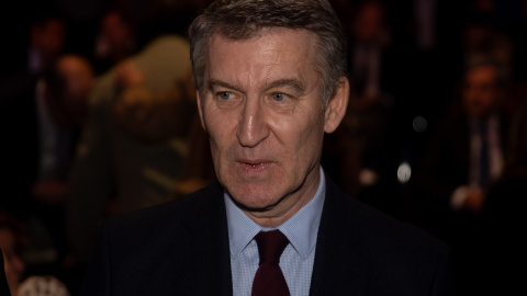 Alberto Núñez Feijóo El presidente del PP, Alberto Núñez Feijóo, interviene en la V edición del Foro ANFAC 2025, este jueves.