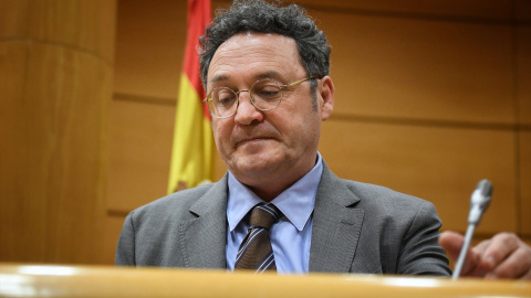 El Fiscal General del Estado, Álvaro García Ortiz, durante su comparecencia en la Comisión de Justicia, en el Senado, a 18 de febrero de 2025. El Fiscal General del Estado, Álvaro García Ortiz, durante su comparecencia en la Comisión de Justicia, en el Senado, a 18 de febrero de 2025.