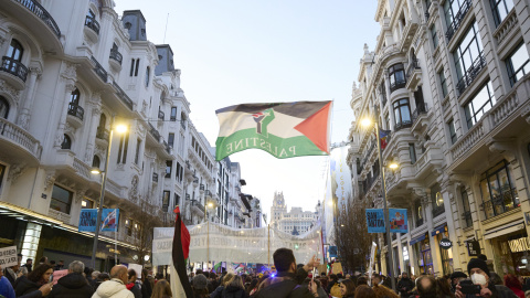 EuropaPress_6462780_cientos_personas_manifestacion_paremos_genocidio_palestina_18_enero_2025 Manifestación Paremos el genocidio en Palestina del pasado 18 de enero