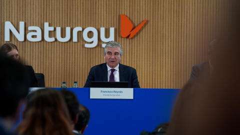 El presidente de Naturgy, Francisco Reynés, en la presentación de los resultados de 2024. El presidente de Naturgy, Francisco Reynés, en la presentación de los resultados de 2024.