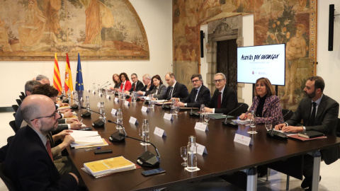 Els membres de la Comissió Bilateral entre Estat i Generalitat reunits aquest dilluns Els membres de la Comissió Bilateral entre Estat i Generalitat reunits aquest dilluns